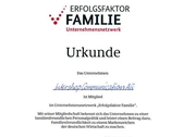 Award of Unternehmensnetzwerk Family