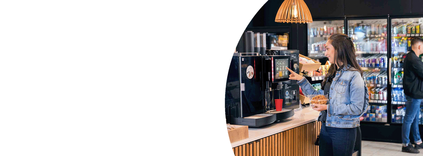 Lekkerland gas station store with customers