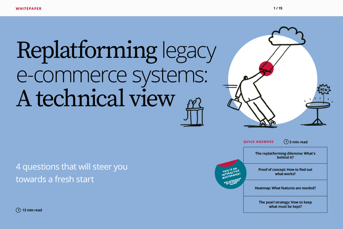 Replatforming legacy e-commerce systems from technical view